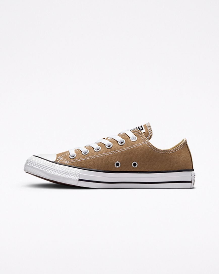 Men's Converse Chuck Taylor All Star Seasonal Color Low Top Shoes Brown / White / Black | AU 58913M